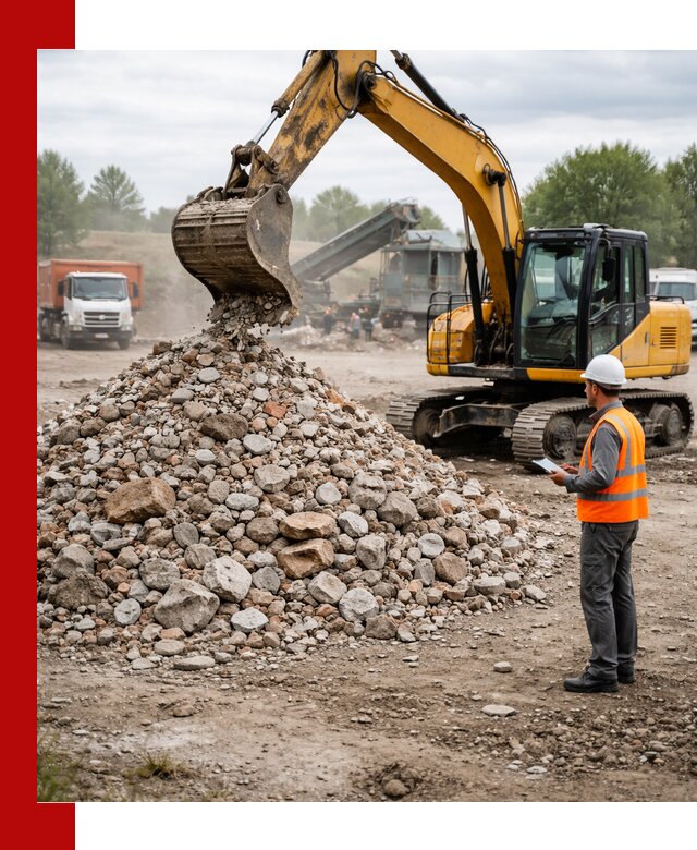 Доставка и вывоз строительного боя в Ростове-на-Дону