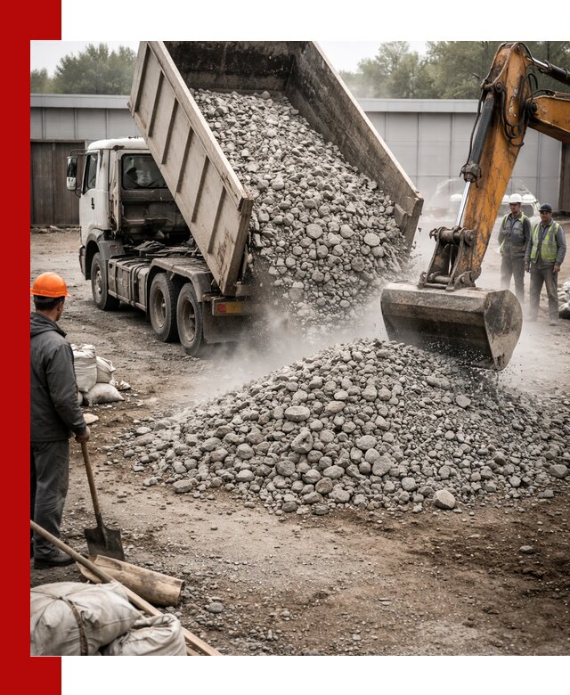 Доставка дробленого бетона в Ростове-на-Дону оптом и в розницу