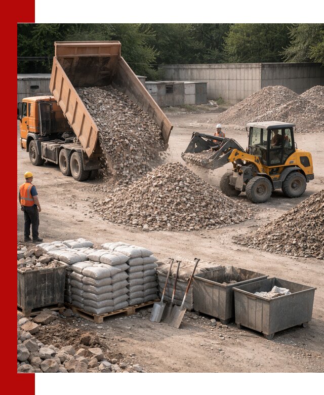 Вторичные материалы для отсыпки в Ростове-на-Дону — поставка и доставка