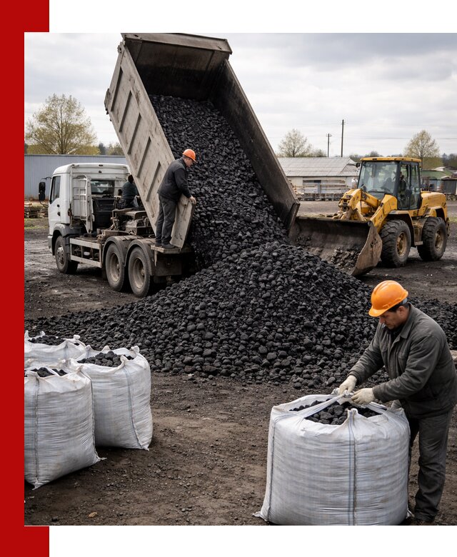 Доставка каменного угля в Ростове-на-Дону оптом и в розницу