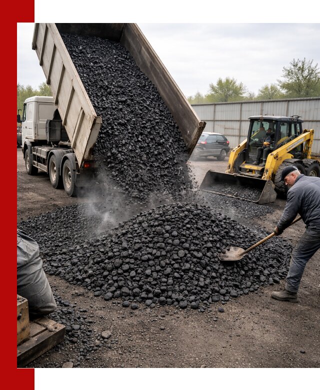 Доставка угля орех в Ростове-на-Дону оптом и в розницу