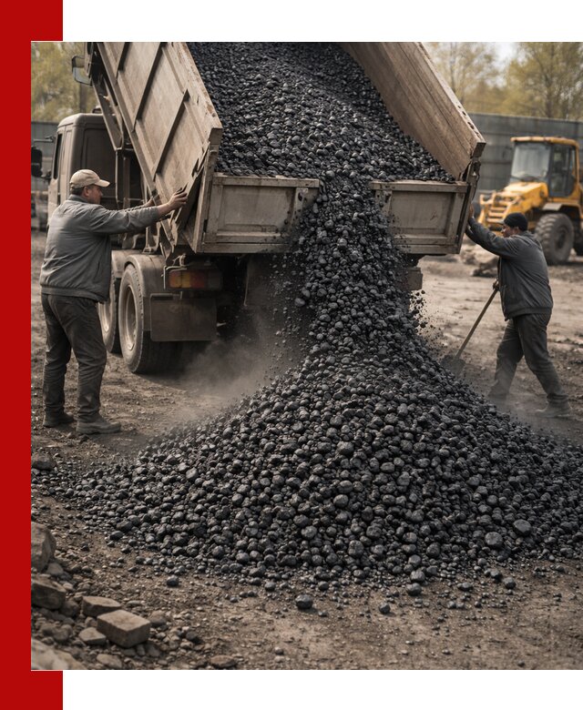 Доставка угля семечка самосвалами в Ростове-на-Дону