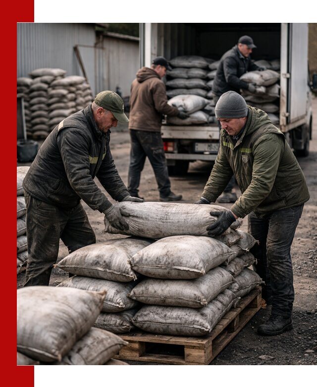 Доставка угля в мешках по выгодным ценам в Ростове-на-Дону