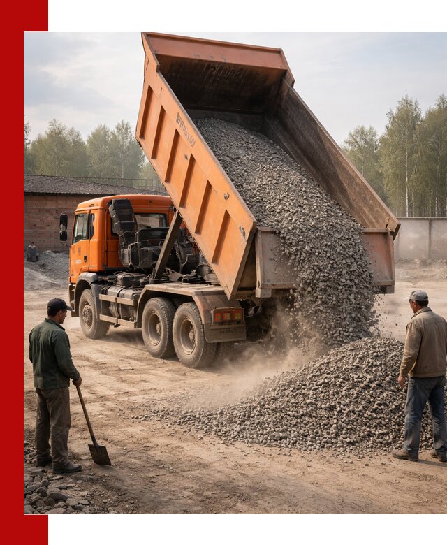 Доставка самосвалом 20 м3 в Ростове-на-Дону быстро и надежно