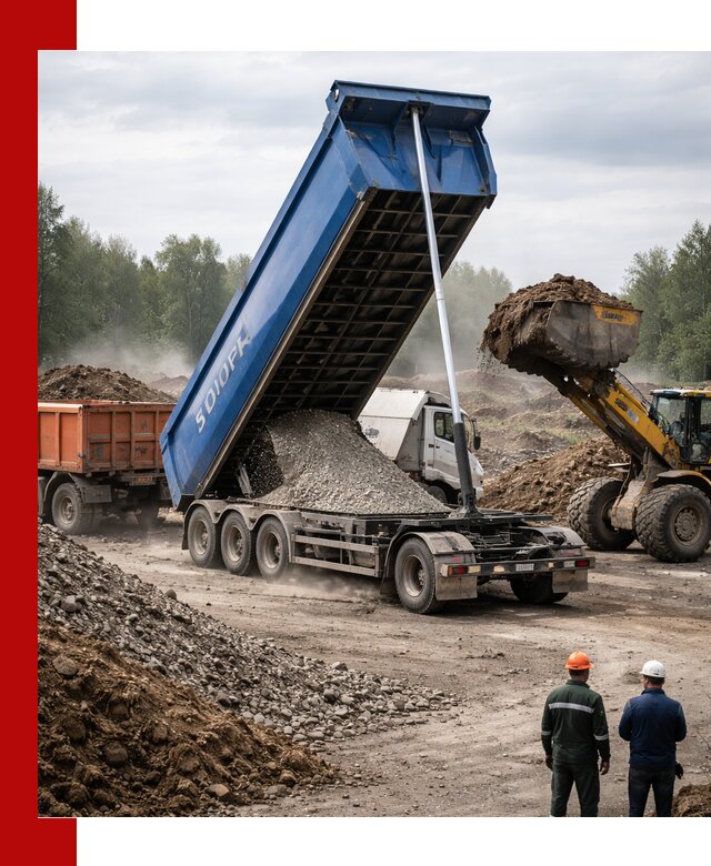 Аренда тонар 40 тонн в Ростове-на-Дону с доставкой материалов