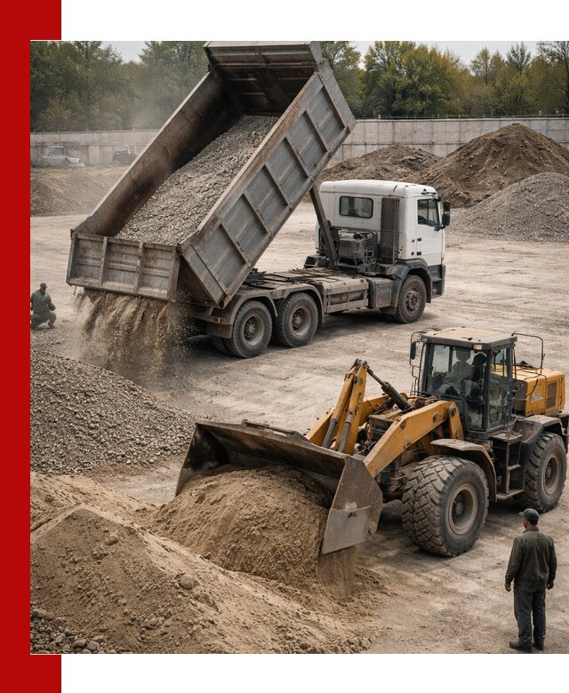 Перевозка сыпучих грузов самосвалами и бортовыми в Ростове-на-Дону