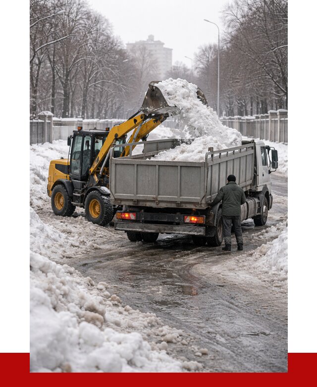 Вывоз снега с погрузкой в Ростове-на-Дону от 3650 р. ПРОНЕРУДРст
