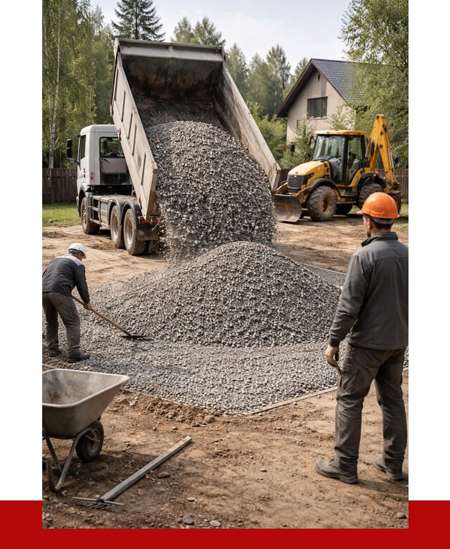 Отсыпка участка щебнем в Ростове-на-Дону от 6779 р. ПРОНЕРУДРст