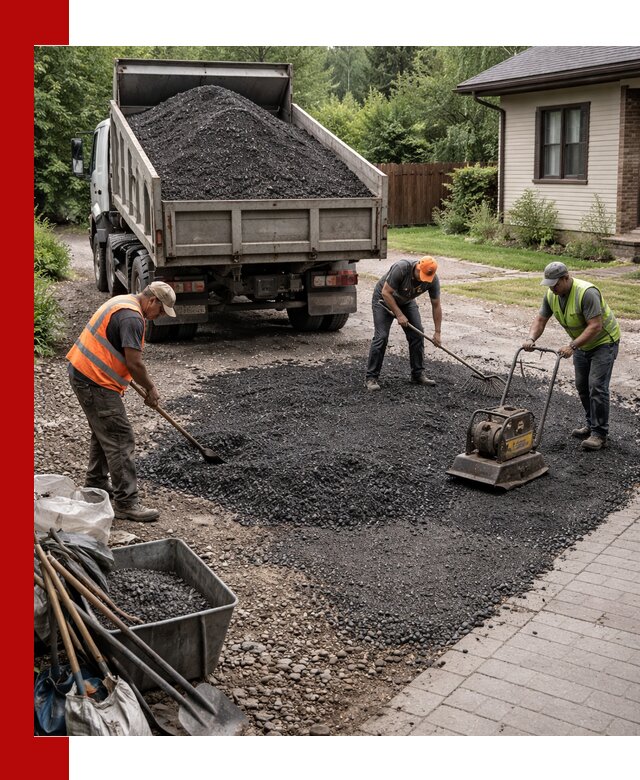 Асфальтовая крошка для двора с доставкой в Ростове-на-Дону